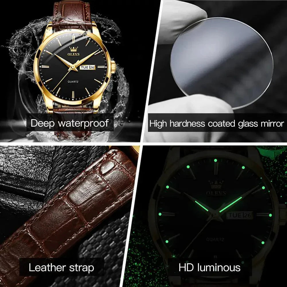 Elegant Leather Timepiece