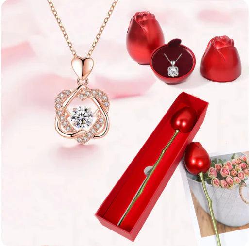 Elegant Rose Gold Heart Necklace