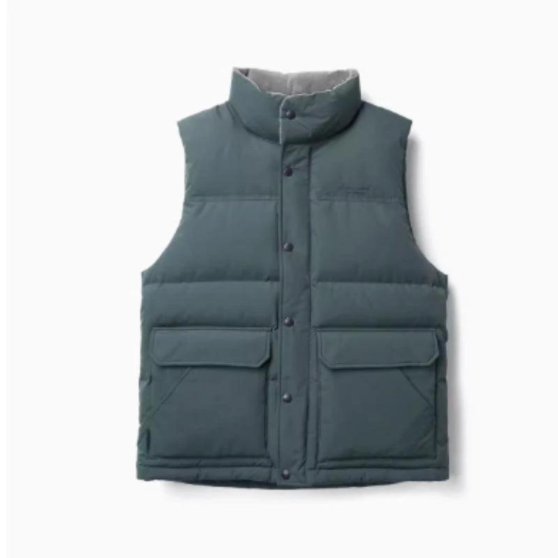 White Duck Down Vest - Ultra-Effective Three-Proof Jacket for Men