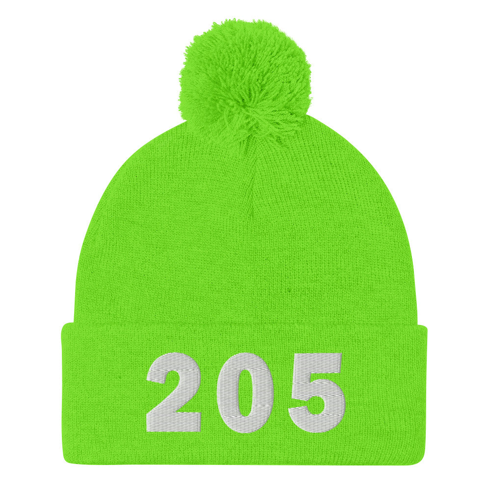 205 Area Code Pom-Pom Beanie
