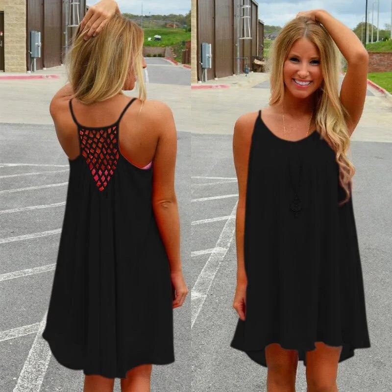 Seaside Dream Chiffon Sundress - Effortless Elegance for Sunny Days