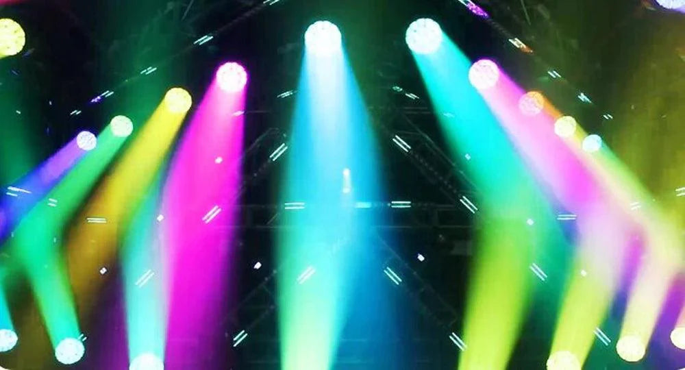19x15W RGBW 4in1 Beam Wash Zoom Circle Control LED Moving Head Light Professional Machine DMX512 DJ Bar Stage Lights Effect