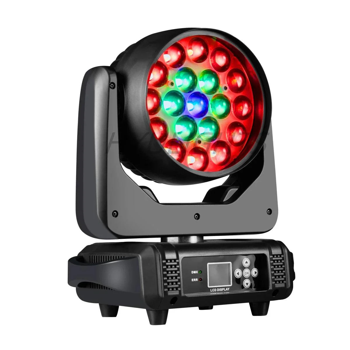 19x15W RGBW 4in1 Beam Wash Zoom Circle Control LED Moving Head Light Professional Machine DMX512 DJ Bar Stage Lights Effect