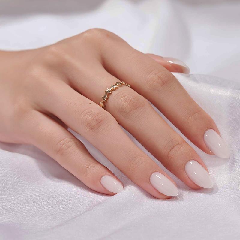 Milky Way Almond Nails - Press On Nails