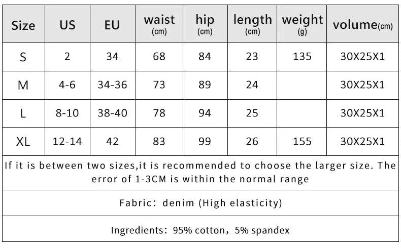 2025 Summer New Women's High-waisted Sexy Jeans Denim Shorts with Button
