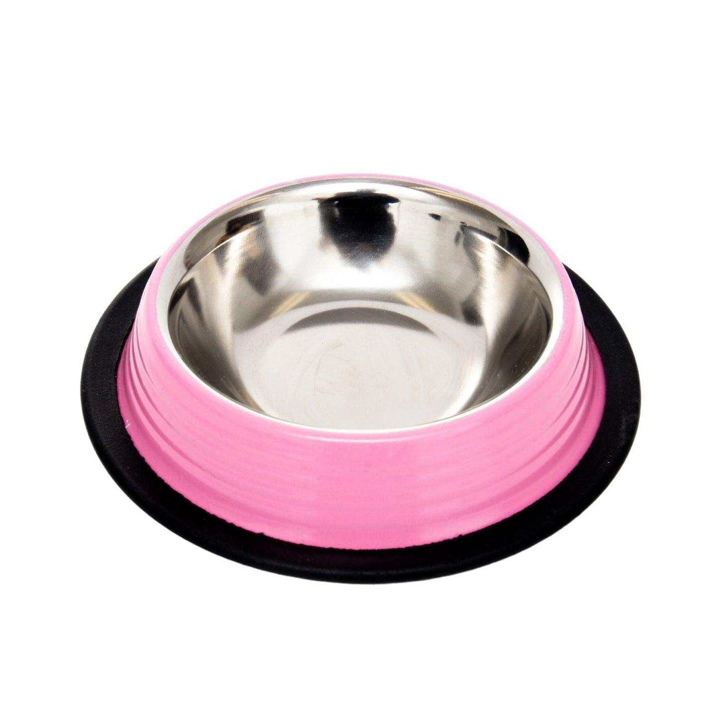 Country Living Set of 2 Ribbed Non-Slip Pet Bowls – Carnation Pink