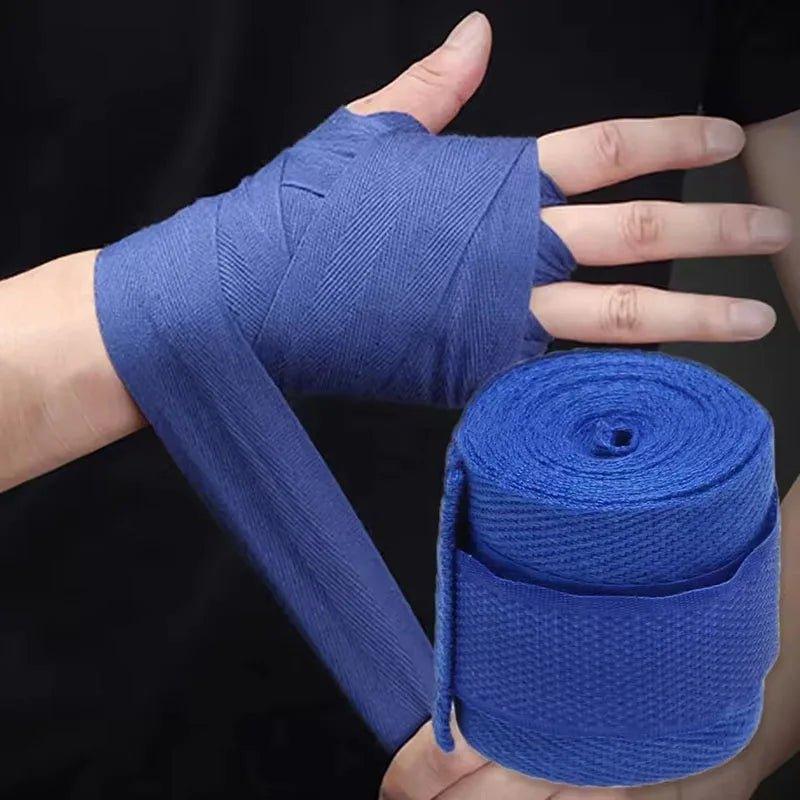2PCS 1.5/2/3/5M Boxing Training Bandages Cotton Sports Bandages Sanda Kick Boxing Mma Hand Gloves Wraps Belt Boxing Sports Strap