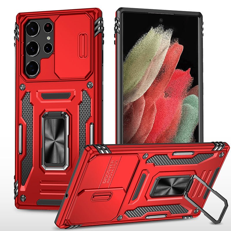 Sliding Window Ring Bracket Multifunctional Phone Case