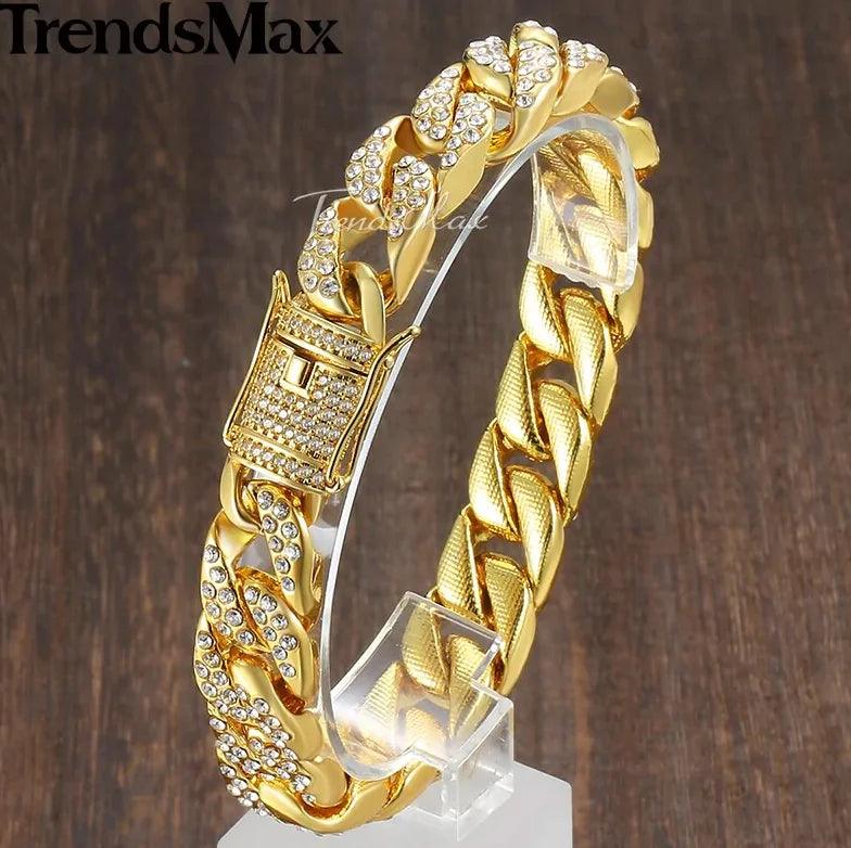 Men's Luxe Gold Chain Bracelet