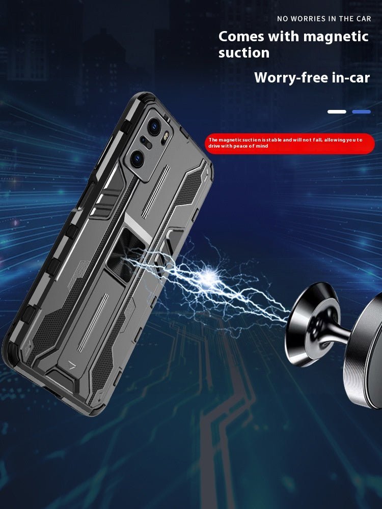 All-inclusive Phone Case Hard Shell Men's Car Magnetic Integrated Support