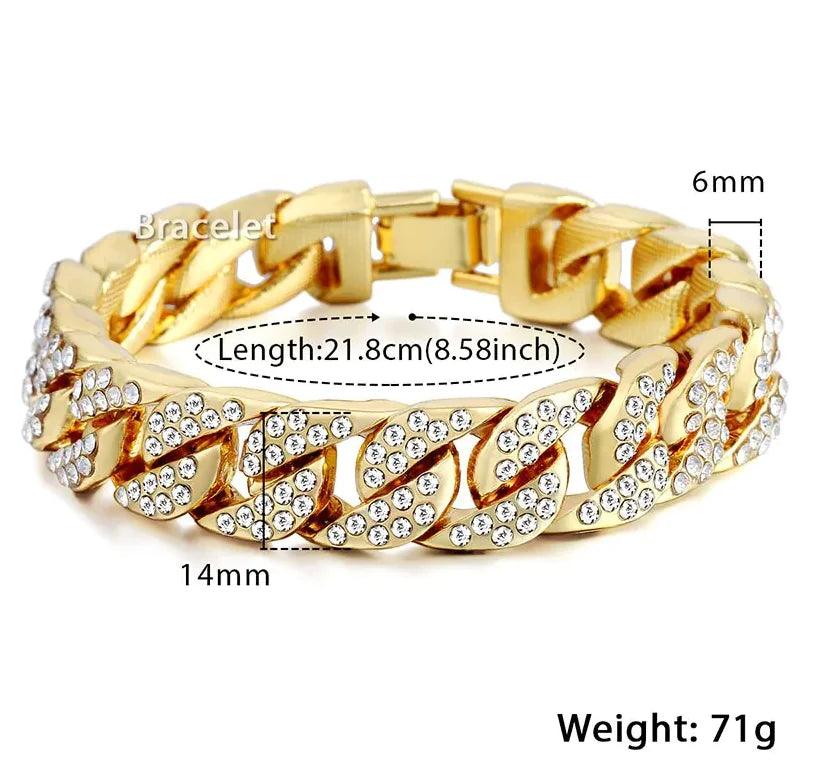 Men's Luxe Gold Chain Bracelet