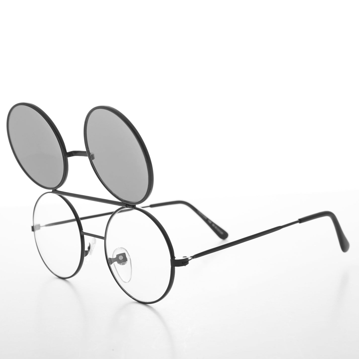 80s Vintage Round Flip Up Glasses - Dwayne