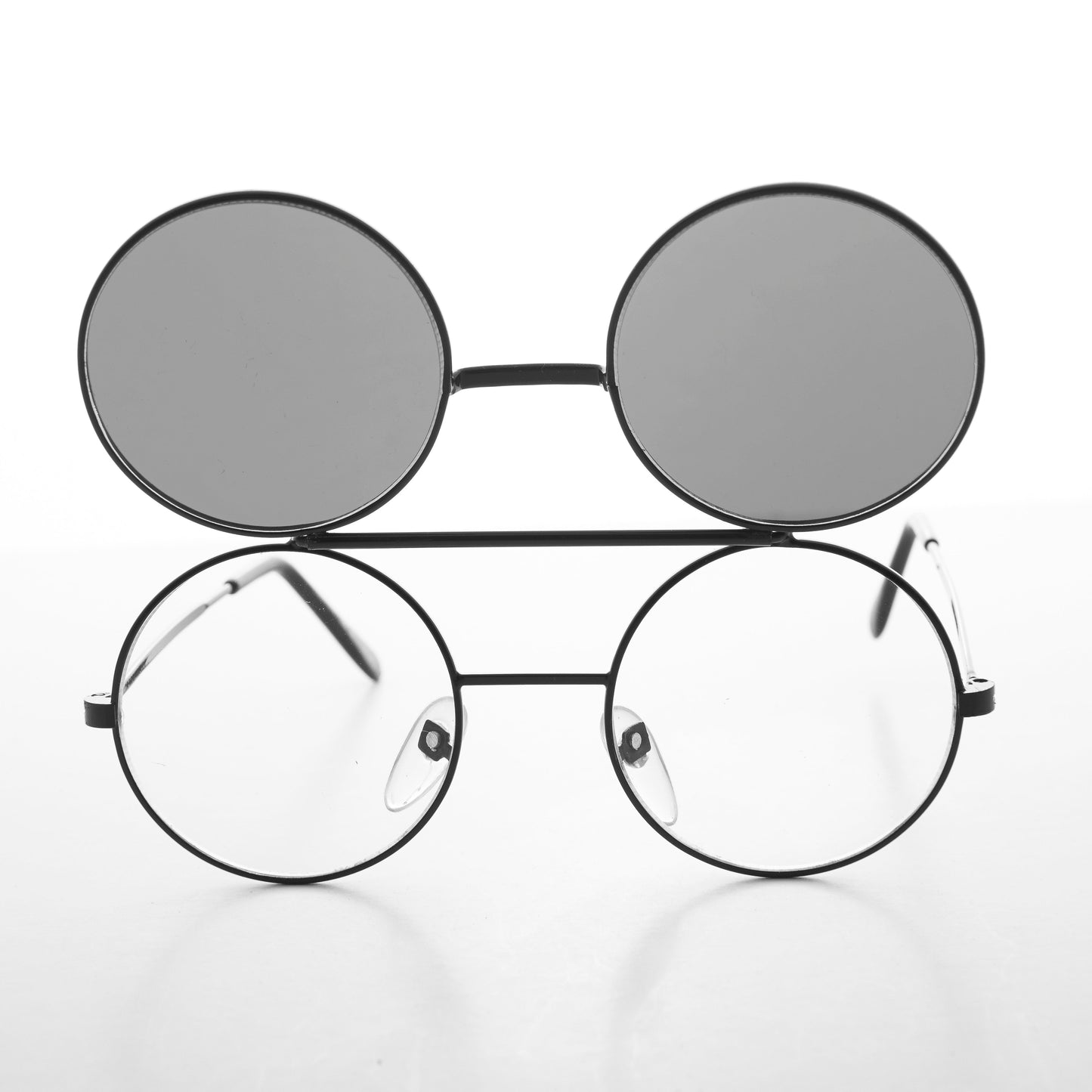 80s Vintage Round Flip Up Glasses - Dwayne