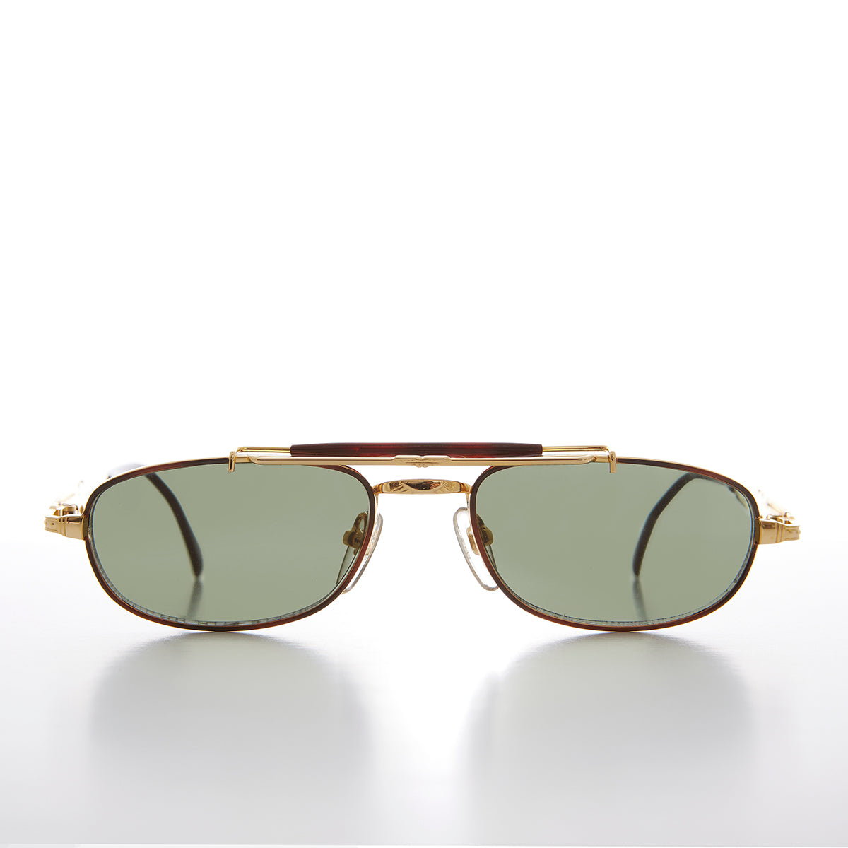 Half Frame Vintage Aviator Deadstock Sunglass - Earl