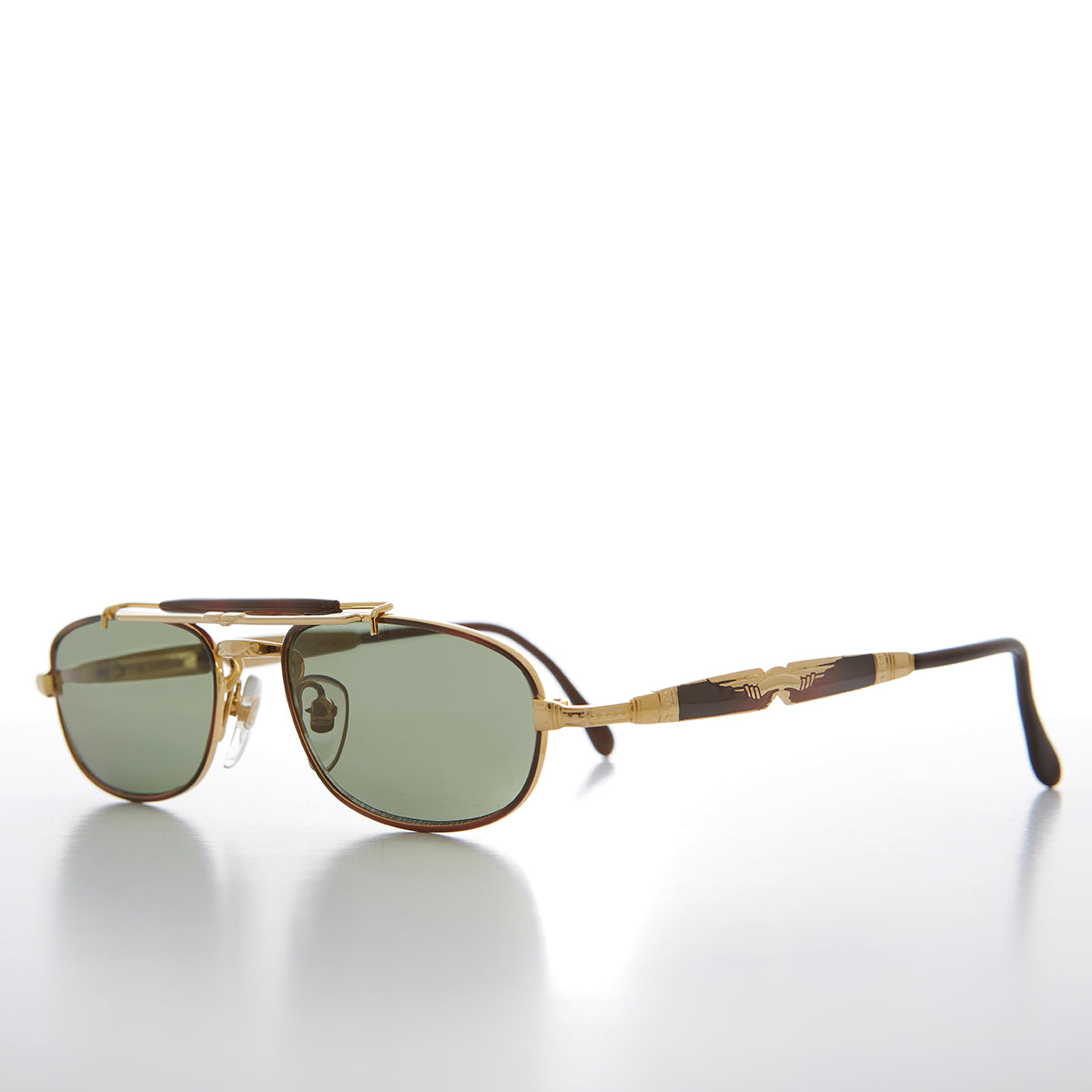 Half Frame Vintage Aviator Deadstock Sunglass - Earl
