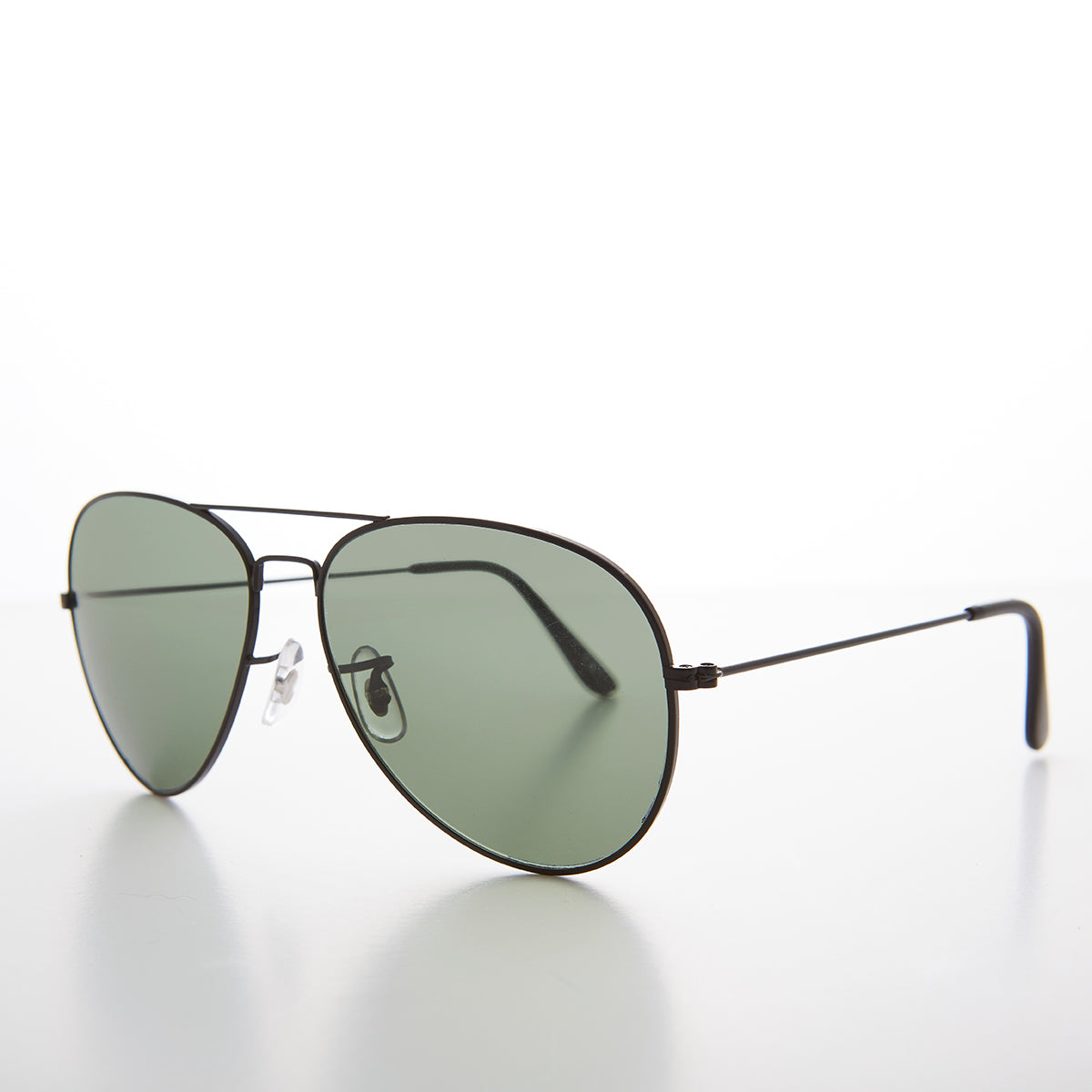 Vintage Metal Aviator Sunglass with Glass Lens - Hughes