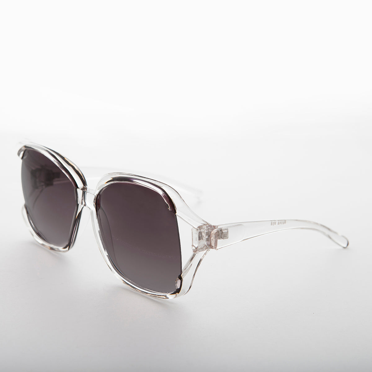 Oversized Square Clear Frame Vintage Sunglasses - Ibiza 1