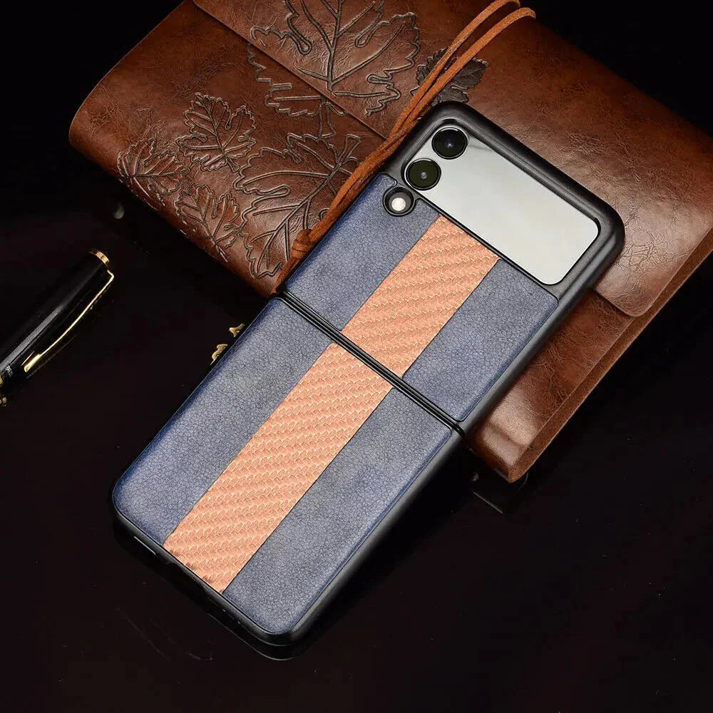 Samsung Z Flip 3 5G Leather Folding Case