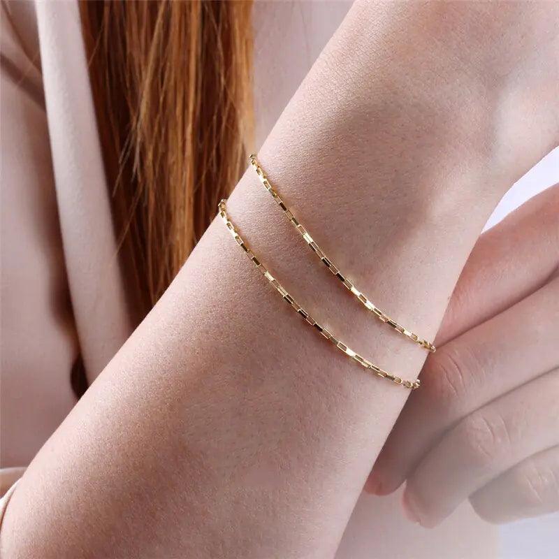 Luxury Gold Chain Bracelet Handcrafted