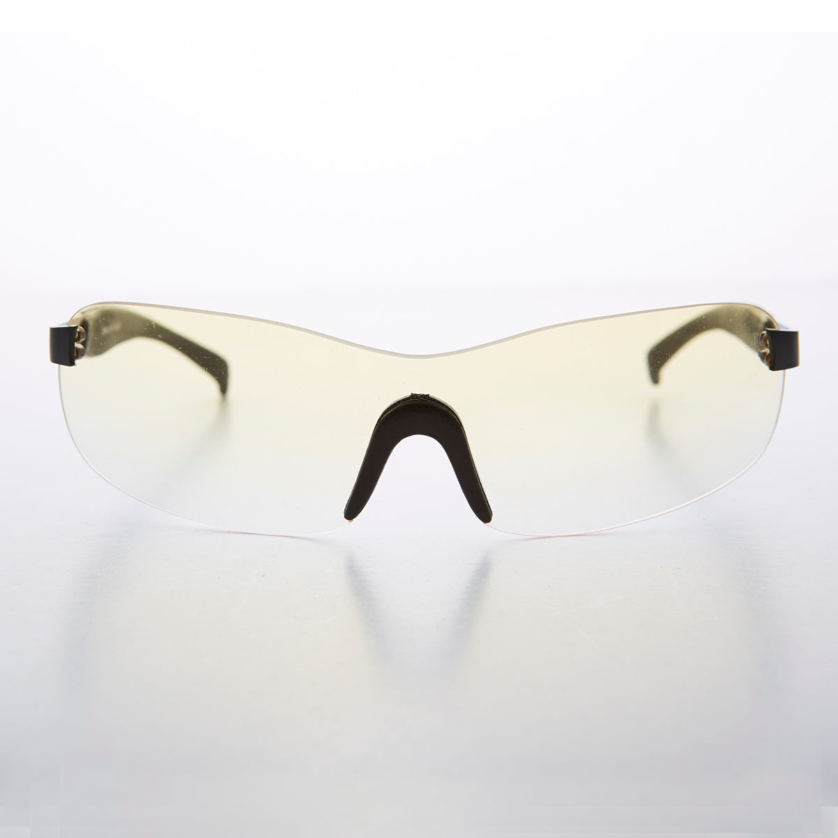 Y2K Wrap Shield Rimless Vintage Sunglass - Lance