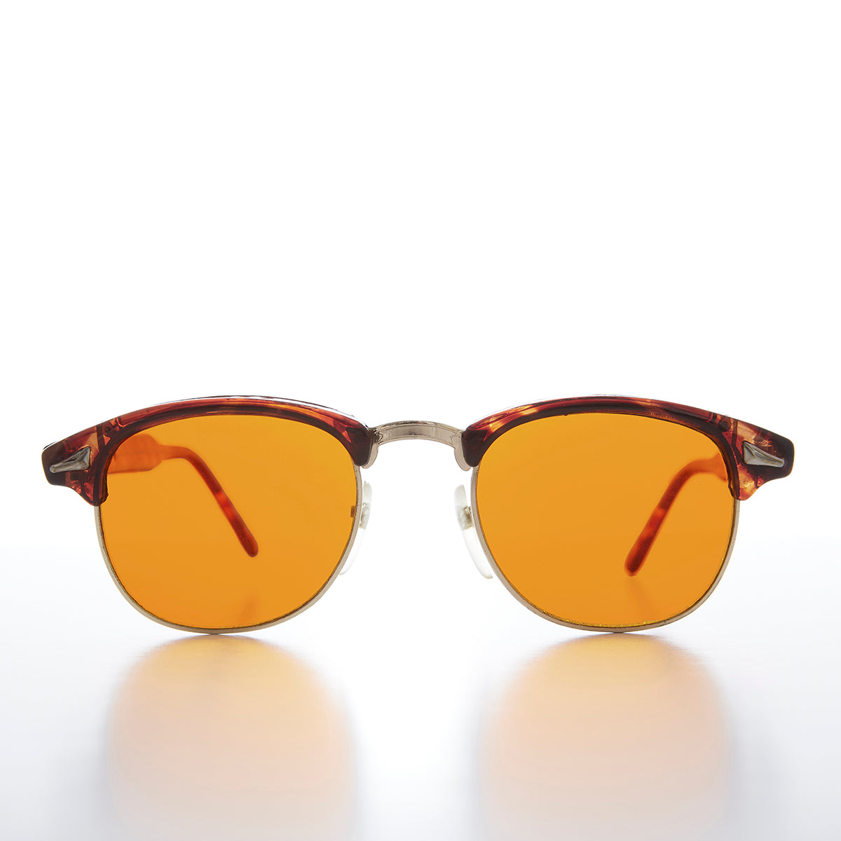 Half Frame Amber Lens Sunglasses - Eaton