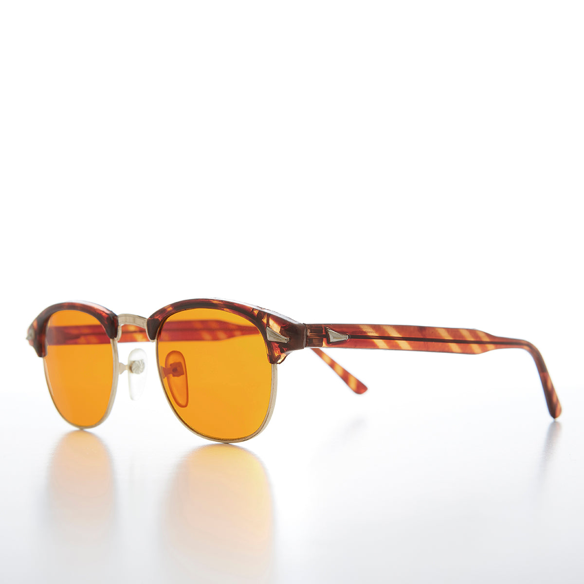 Half Frame Amber Lens Sunglasses - Eaton
