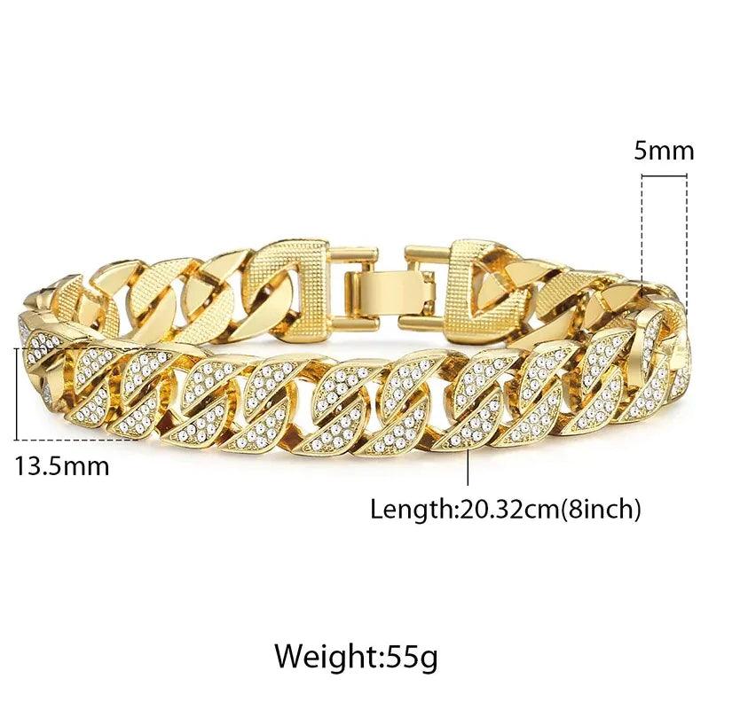 Men's Luxe Gold Chain Bracelet