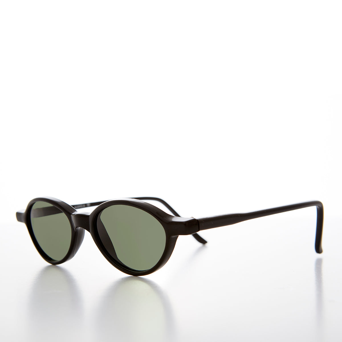 Small Oval Slim Edgy Hipster Vintage 1990s Sunglass -  Payton