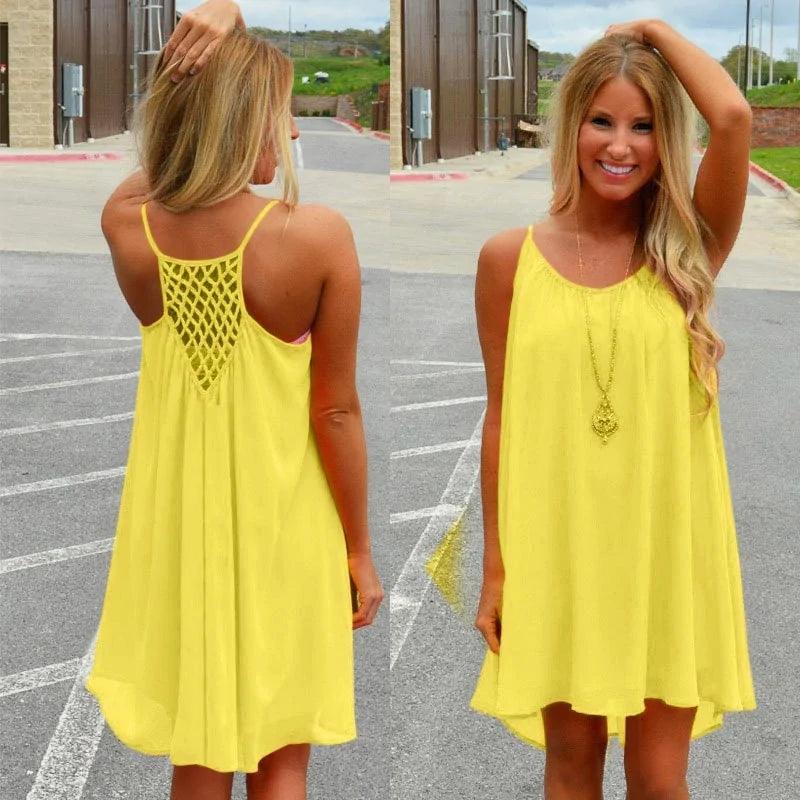 Seaside Dream Chiffon Sundress - Effortless Elegance for Sunny Days