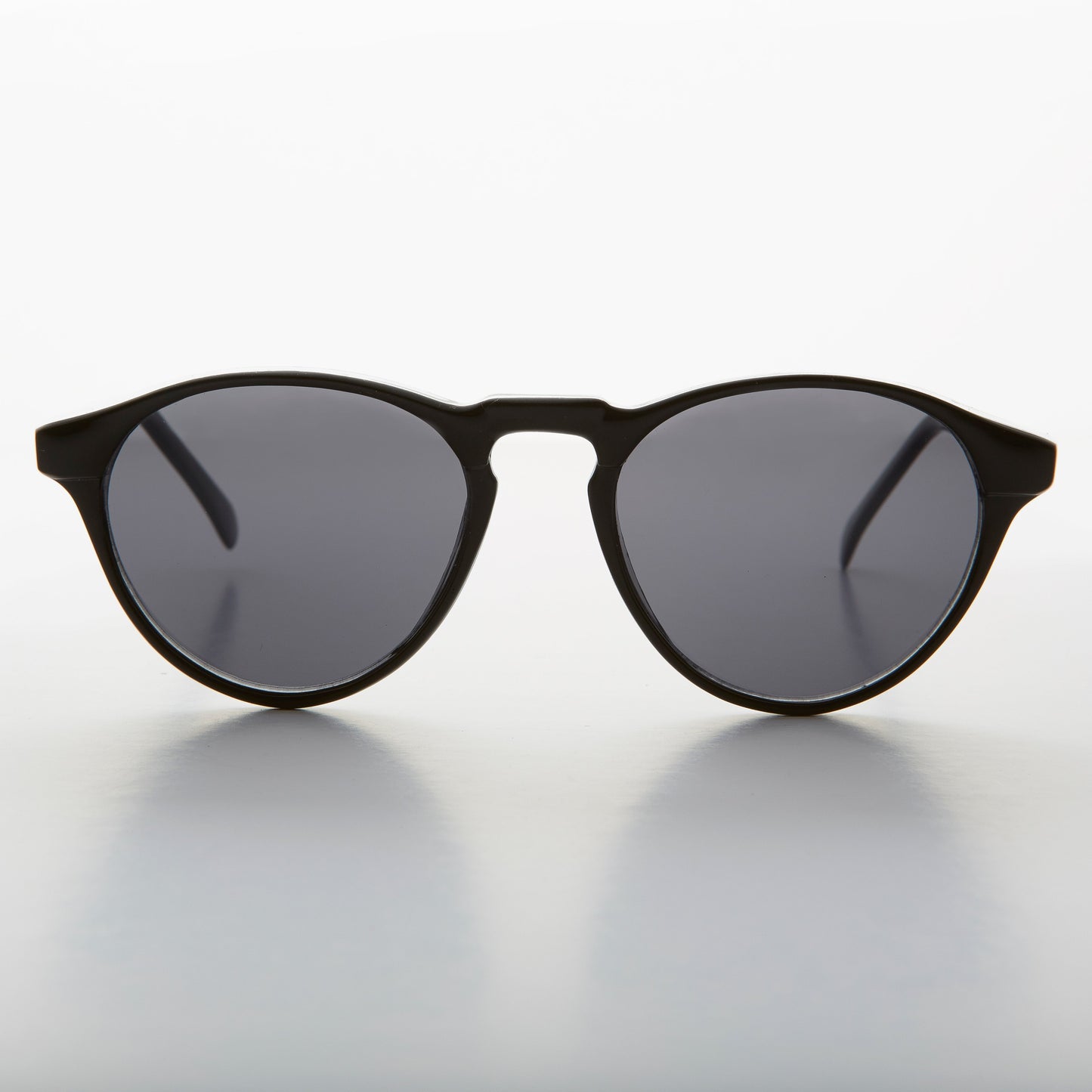 Horn Rim Round Dapper Pantos Vintage Sunglasses - Randy