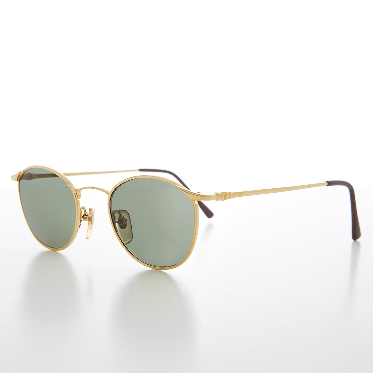 Round Metal Polo Schoolboy Classic Vintage Sunglass - Rory