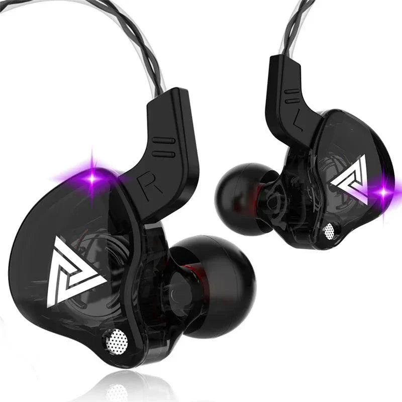 QKZ AK6 HiFi Wired Earphones - Copper Driver with Microphone