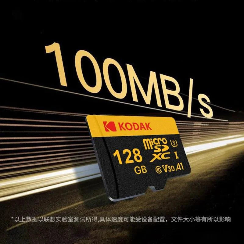 KODAK Micro SD Memory Card 64gb TF Flash 32gb Class10 SD Cards 128gb 256gb 512gb U3 V30 A1 Storage Card for Car Camera PC Phone