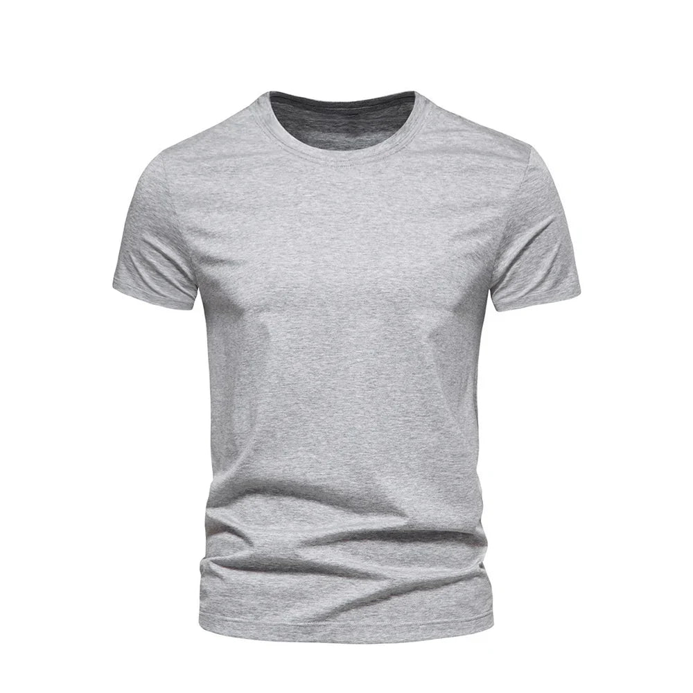 Cotton T Shirts men Five Half Sleeve Women Summer T-shirt Loose Short-sleeved Casual Basic Shirt O Neck Solid Color Oversize