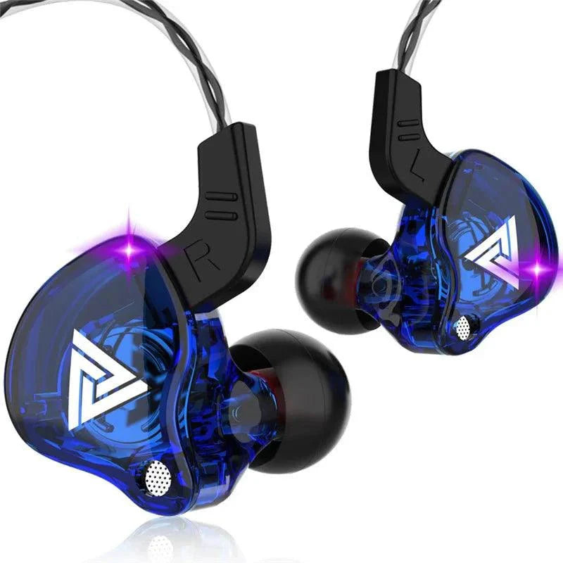 QKZ AK6 HiFi Wired Earphones - Copper Driver with Microphone