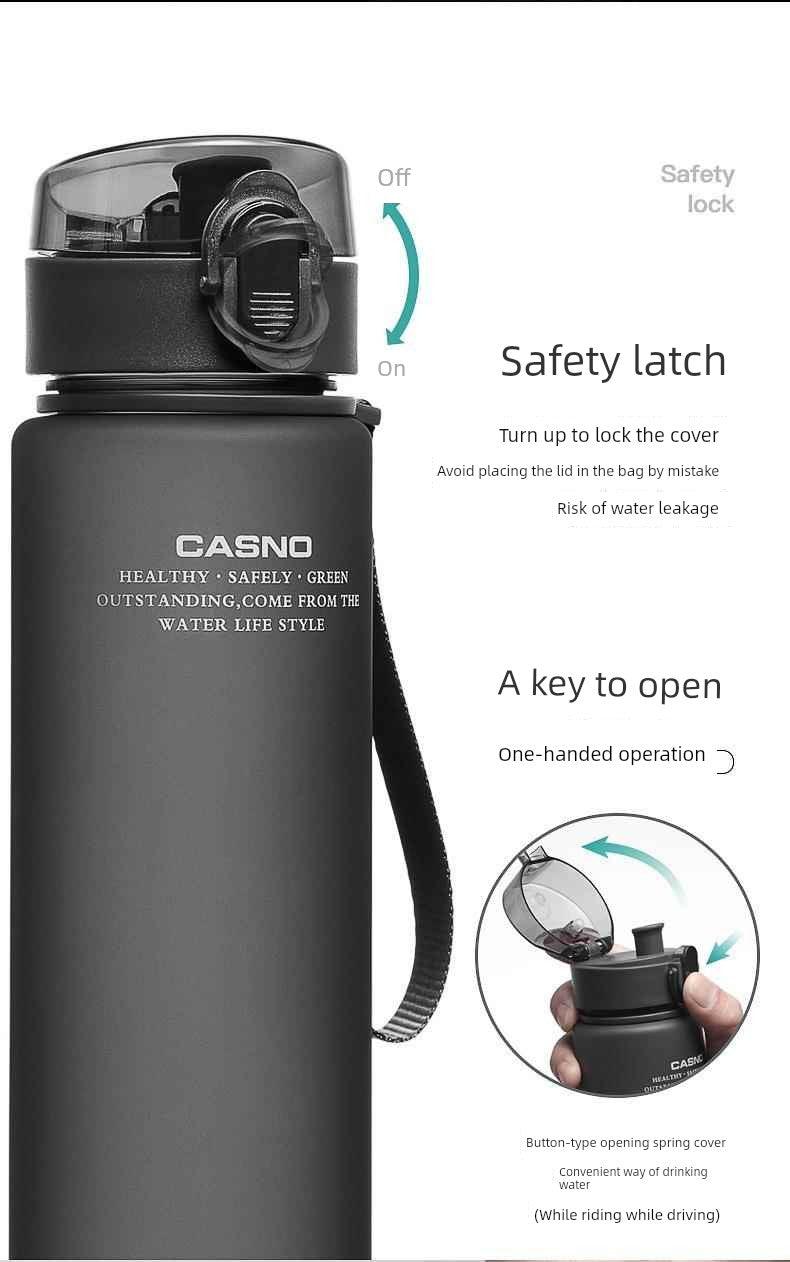 Casino Frosted Sports Water Cup Plastic Handy Cup Men and Women Creativity Portable Student Kettle with Lid Sports Bottle