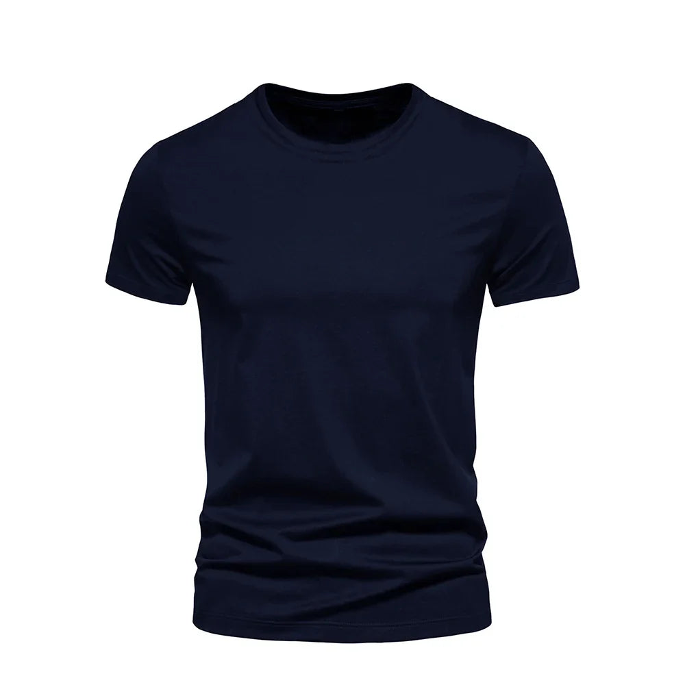 Cotton T Shirts men Five Half Sleeve Women Summer T-shirt Loose Short-sleeved Casual Basic Shirt O Neck Solid Color Oversize