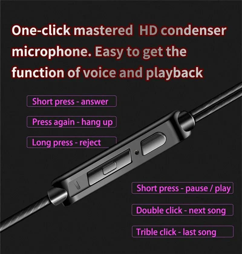 QKZ AK6 HiFi Wired Earphones - Copper Driver with Microphone