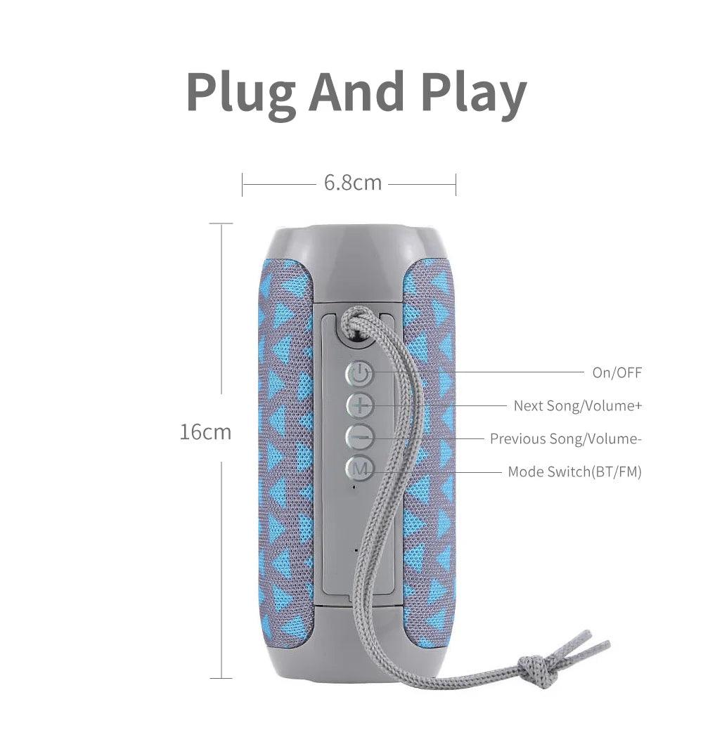 Bluetooth Speaker T&G TG117 Portable TWS Sound Box Waterproof Loudspeaker Outdoor Stereo Surround Speakers Support TF FM Radio