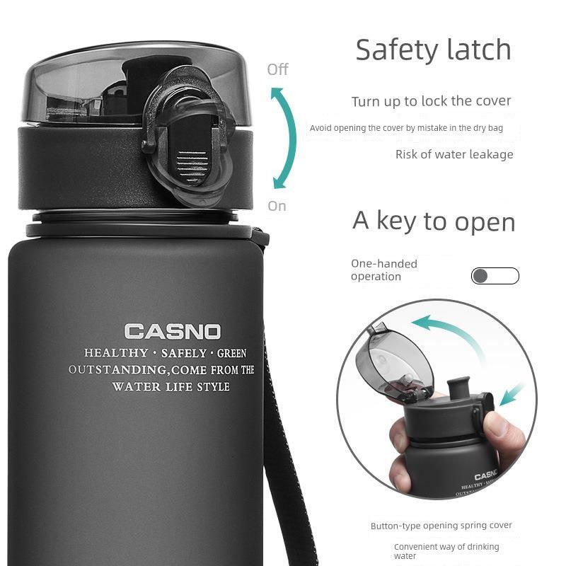 Casino Frosted Sports Water Cup Plastic Handy Cup Men and Women Creativity Portable Student Kettle with Lid Sports Bottle