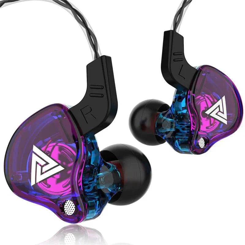 QKZ AK6 HiFi Wired Earphones - Copper Driver with Microphone