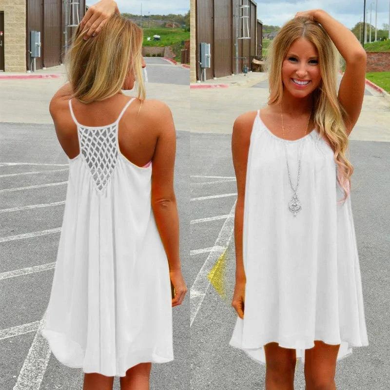 Seaside Dream Chiffon Sundress - Effortless Elegance for Sunny Days