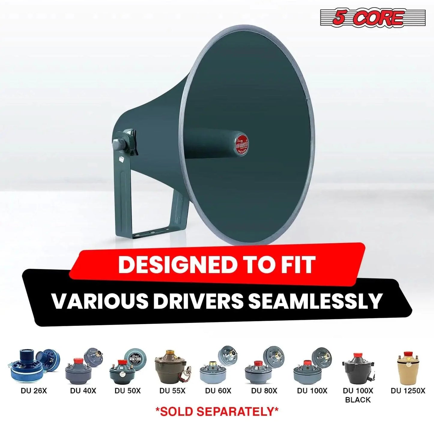 All-Weather 16-inch PA Speaker Horn