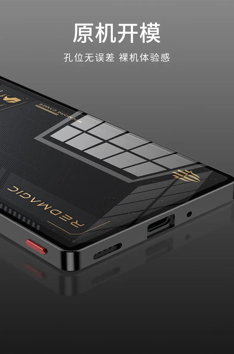 Case For Red Magic 9S Pro Case Transparent Phone Acrylic Back Cover For Nubia RedMagic 9S Pro Plus Aluminium Alloy Metal Frame