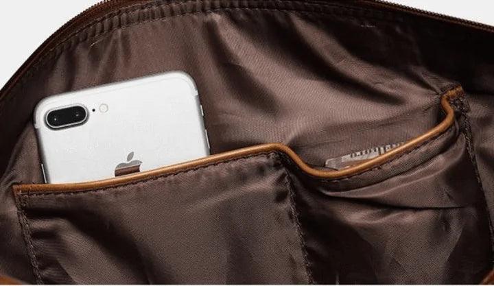 Classic Leather Duffel Bag