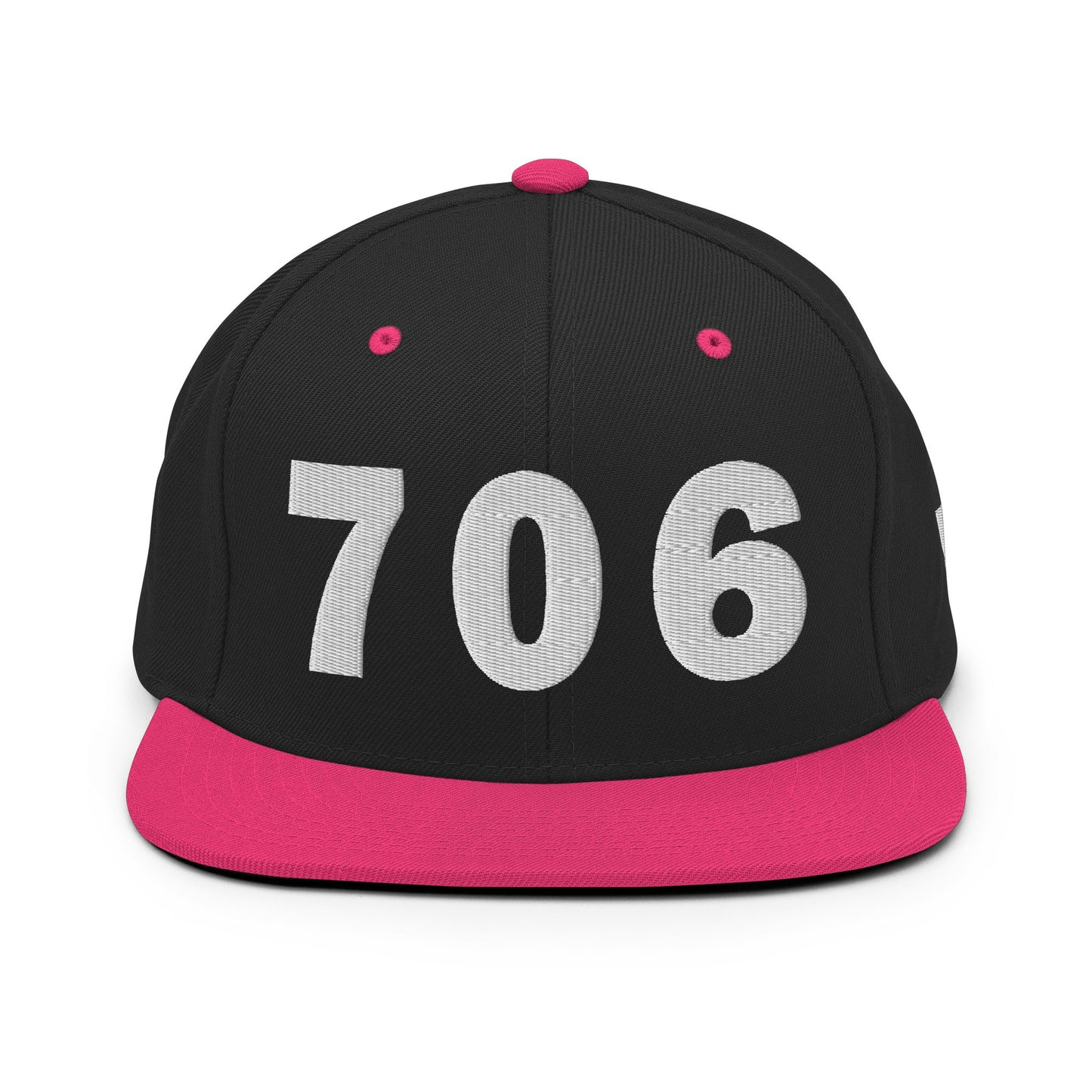 706 Area Code Snapback Hat