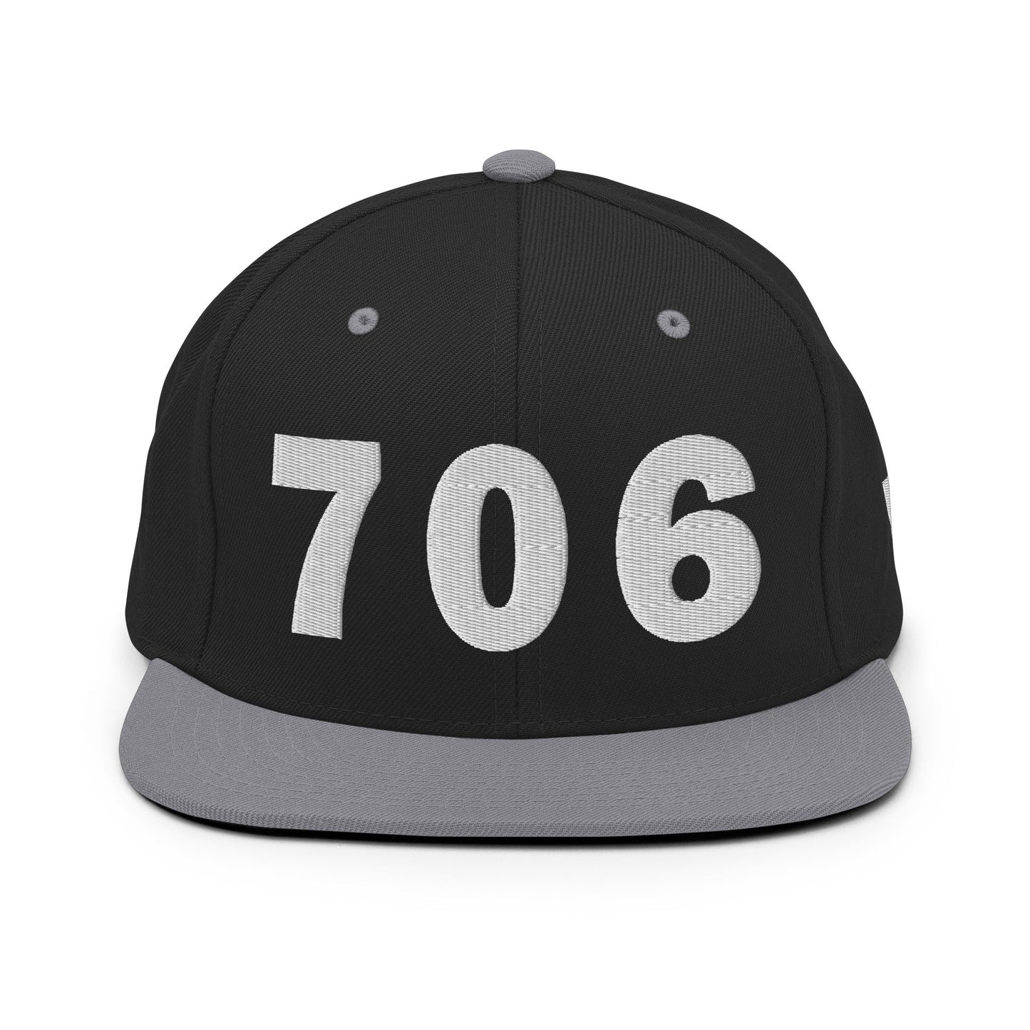 706 Area Code Snapback Hat