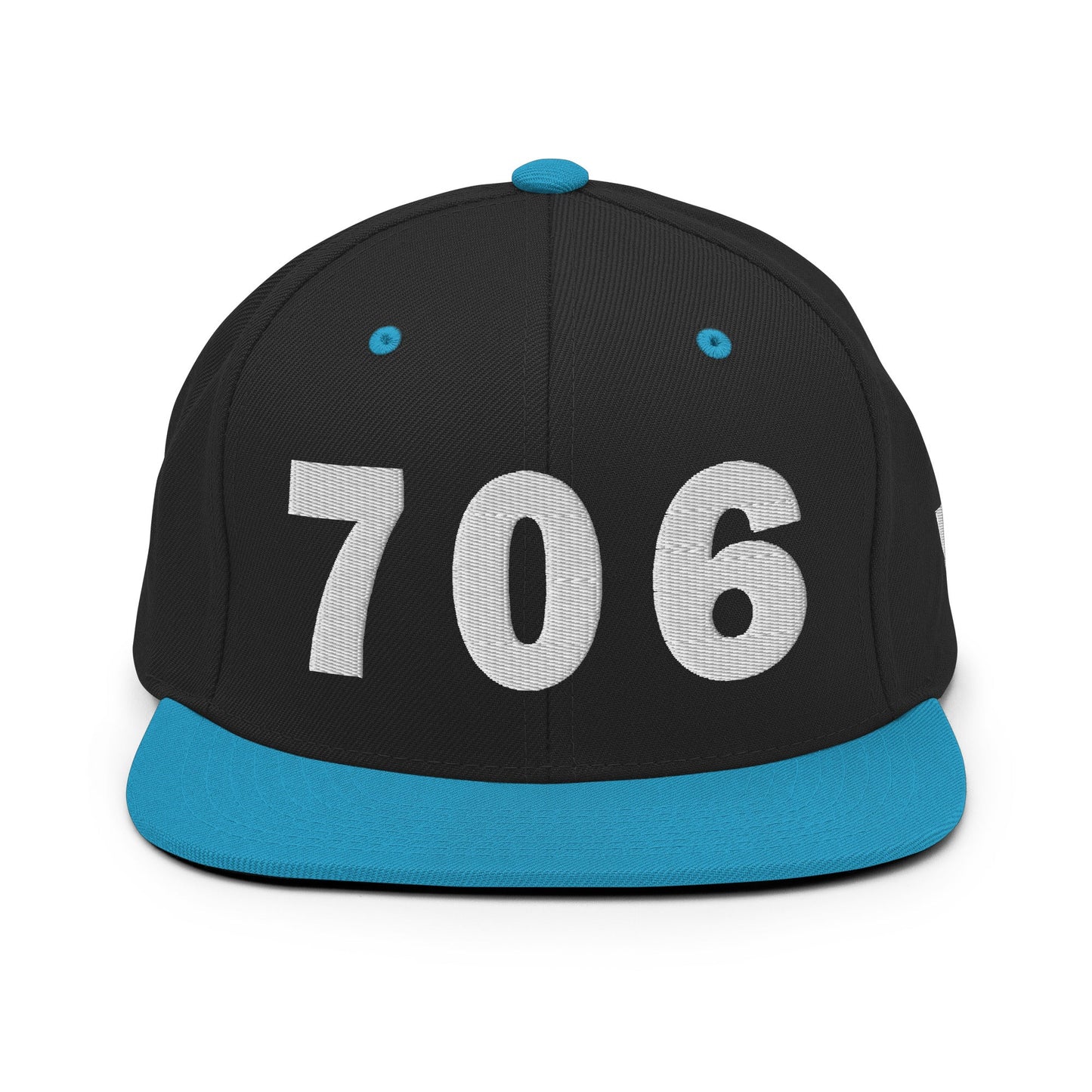 706 Area Code Snapback Hat