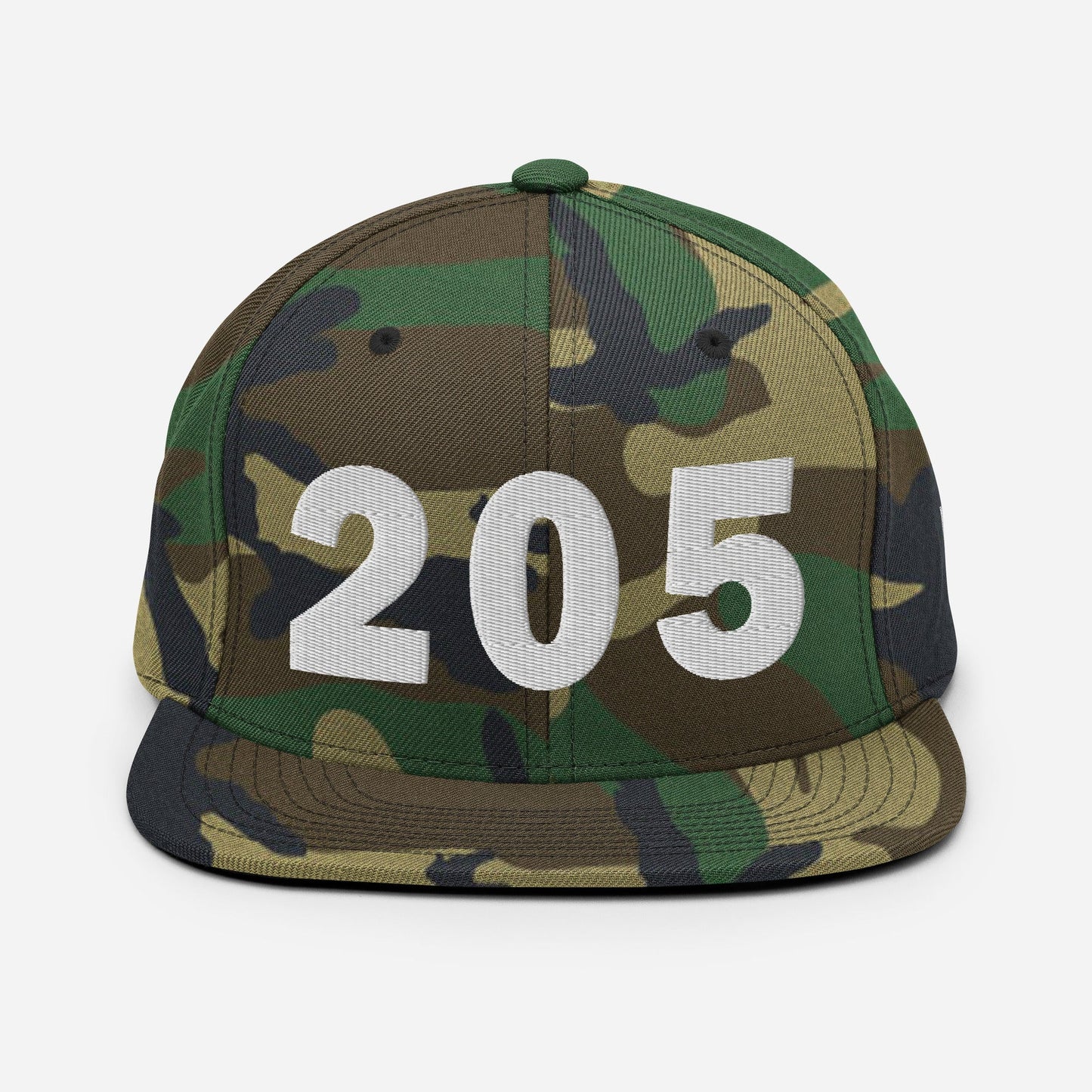 205 Area Code Snapback Hat