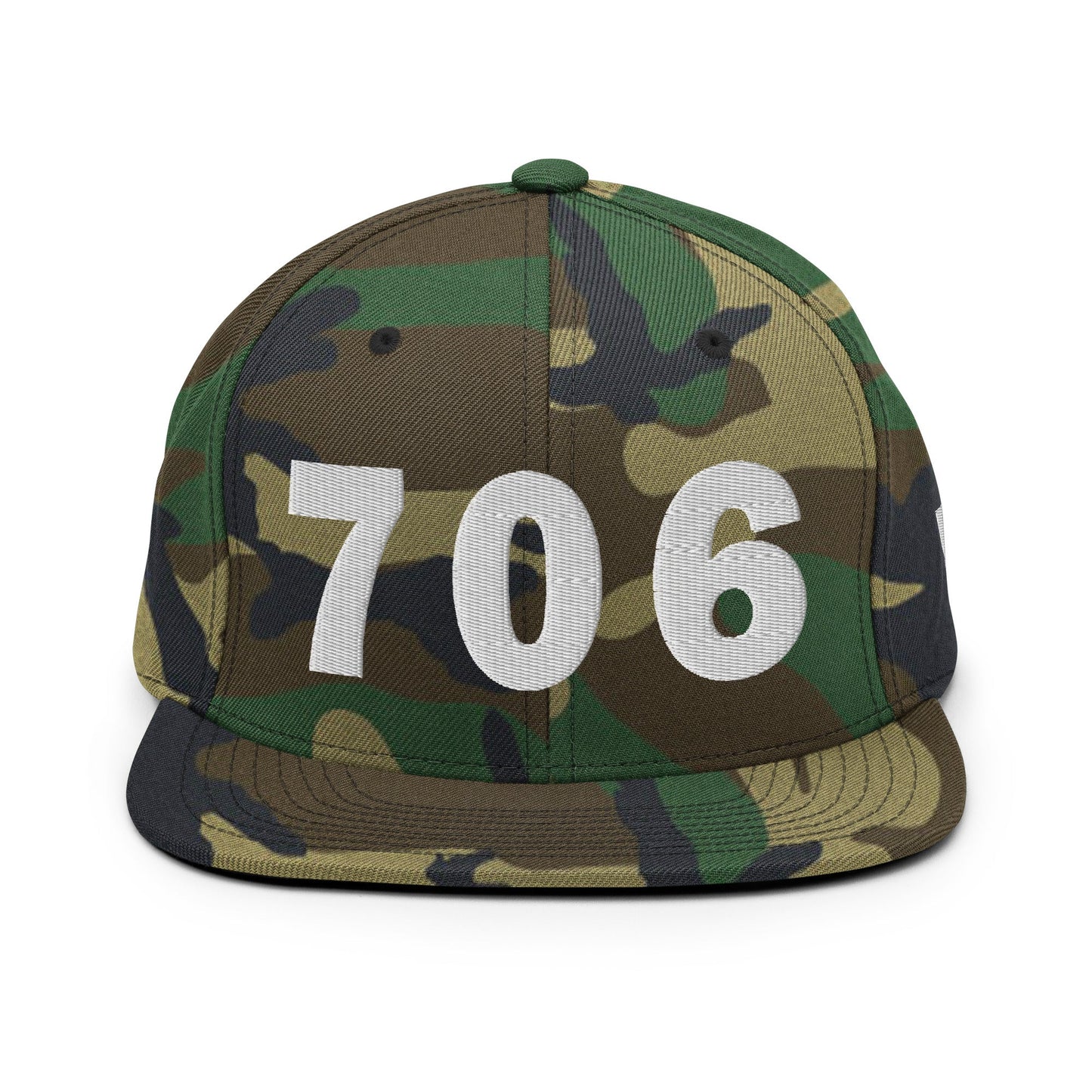706 Area Code Snapback Hat